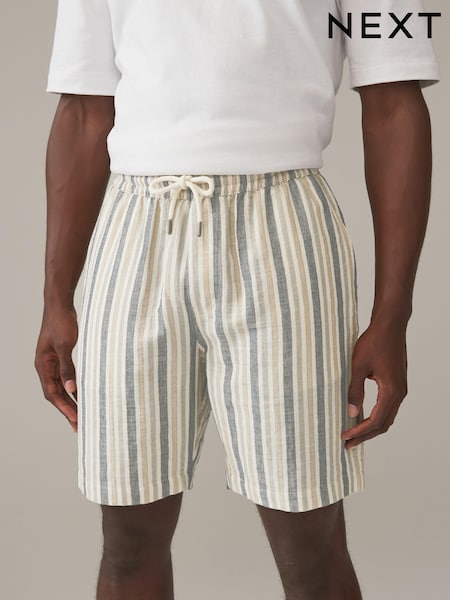 Multi Edit Striped Dock 100% Cotton Shorts (Q79704) | €13
