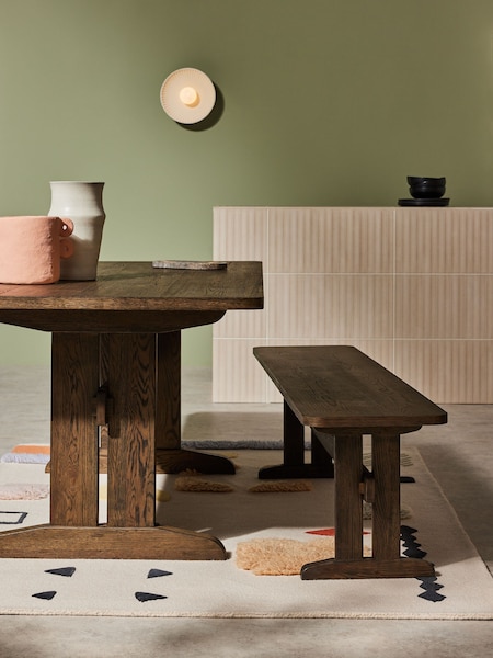 MADE.COM Dark Oak Quinn Dining Bench (Q79744) | €441
