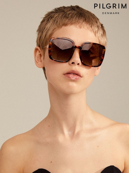 PILGRIM Brown RAISA Sunglasses (Q79856) | €61