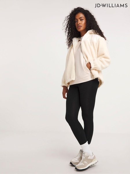 JD Williams Cream Hybrid Zip Through Pullover Jacket (Q79872) | €24