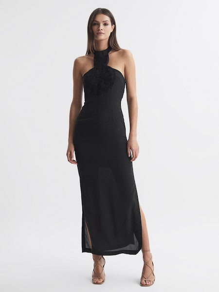 Joslin Silk Halterneck Maxi Dress (Q79921) | 2,672 QAR