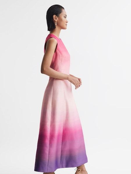 Leo Lin Ombre Sleeveless Midi Dress (Q79969) | 3,440 QAR