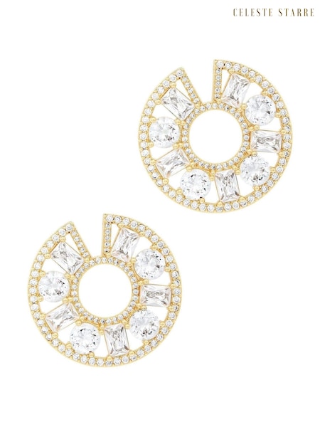 Celeste Starre Gold Tone Royal Nights Earrings (Q80199) | €99