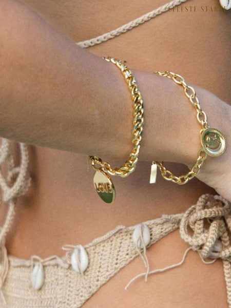 Celeste Starre Gold Tone Love Conquers All Bracelet (Q80202) | €89