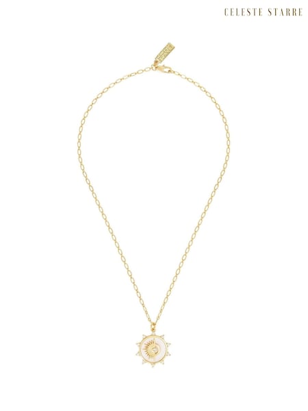 Celeste Starre Gold Tone I Am Healthy Necklace (Q80203) | €106