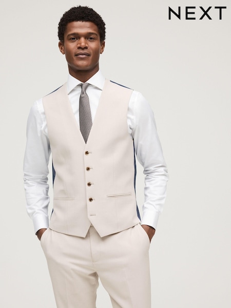 Neutral Regular Fit Motionflex Stretch Waistcoat (Q80217) | $62
