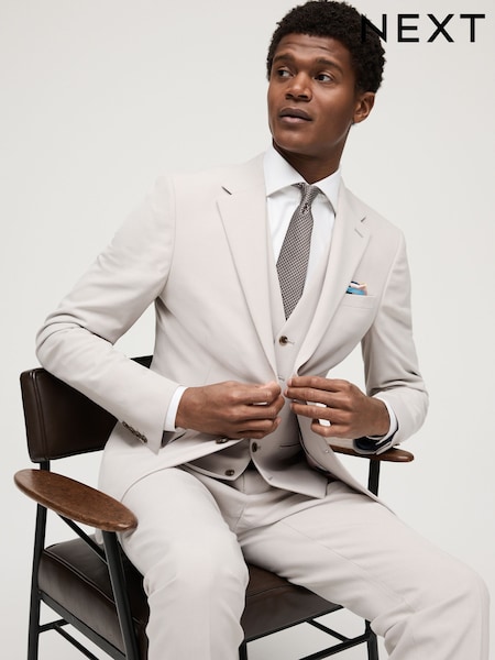 Neutral Skinny Fit Motionflex Stretch Suit Jacket (Q80218) | €84