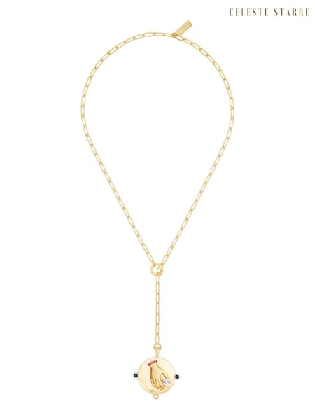 Celeste Starre Gold Tone Manifest Your Dreams Necklace (Q80219) | €102