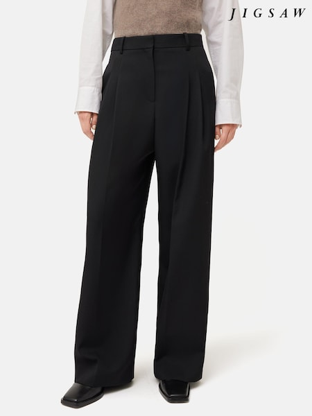Jigsaw Wide Leg Kemp Wool Trousers (Q80240) | ‏640 د.إ.‏