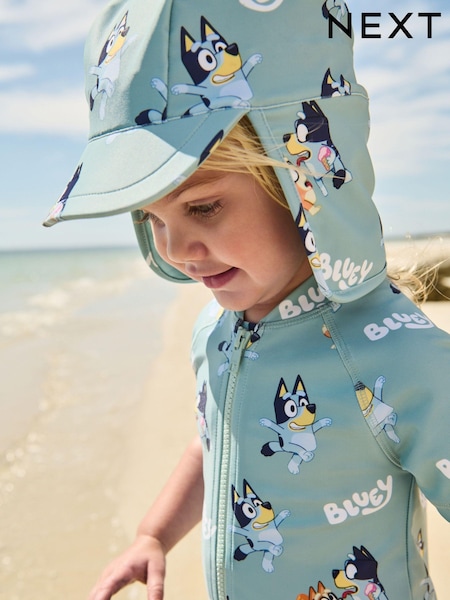 Blue Bluey Swim Legionnaire Hat (3mths-10yrs) (Q80277) | €9 - €11