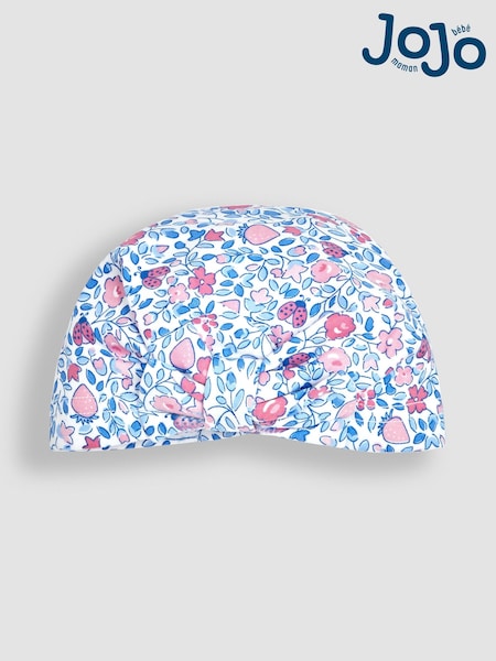 JoJo Maman Bébé Pink Ladybird Floral Print Turban (Q80301) | €8