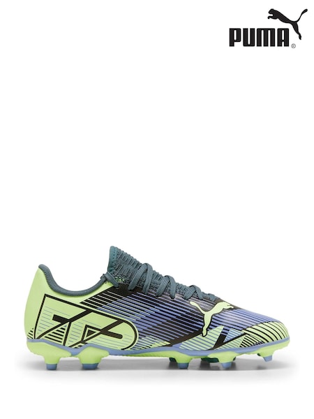 Puma Green/Blue Boys FUTURE 7 PLAY FG/AG Football Boots (Q80608) | €26