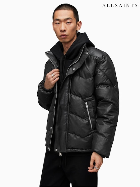 AllSaints Black Altair Puffer Jacket (Q80628) | €264