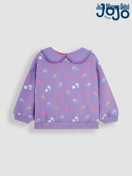 JoJo Maman Bébé Pretty Floral Sweatshirt With Collar (Q80635) | 35 €