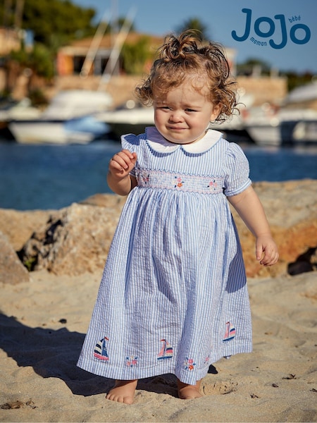 Jojo Maman Bébé Embroidered Smocked Dress (Q80637) | €48