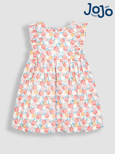 JoJo Maman Bébé Pink Peach Pretty Summer Dress (Q80726) | €39