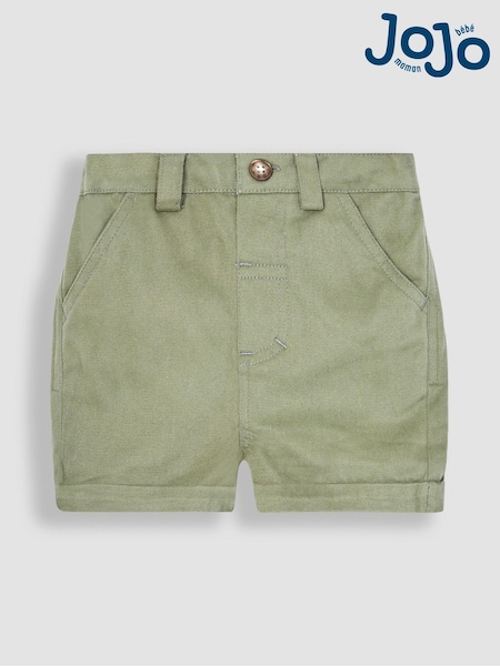 JoJo Maman Bébé Khaki Green Twill Chino Shorts (Q80739) | €30
