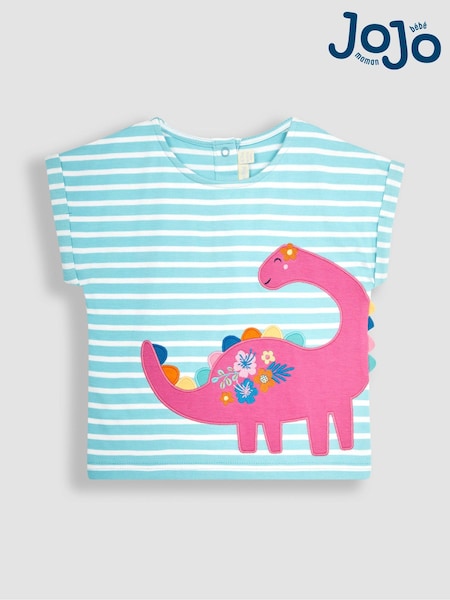 JoJo Maman Bébé Stegosaurus Appliqué T-Shirt (Q80878) | €28