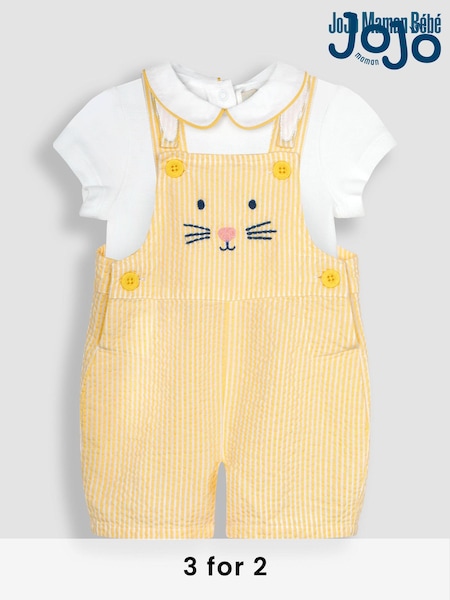 Jojo Maman Bébé 2-piece Bunny Novelty Dungarees & Body Set (Q80888) | €48
