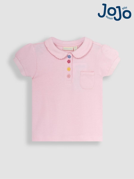 JoJo Maman Bébé Pink Pretty Polo Shirt (Q80895) | €22