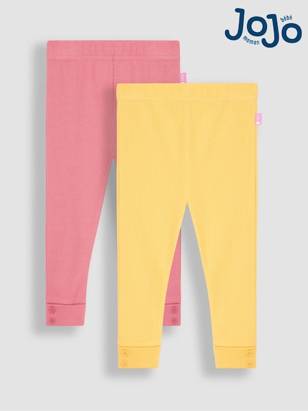JoJo Maman Bébé 2-Pack Rib Leggings (Q80918) | € 25