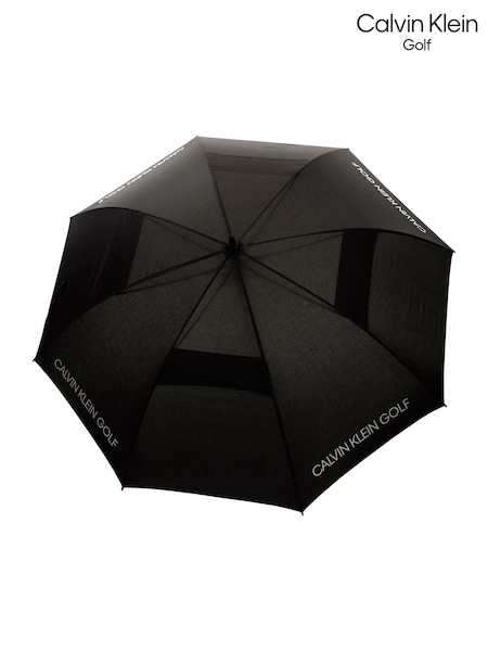 Calvin Klein Golf Black Solid Colour Vented Umbrella (Q80966) | 35 €
