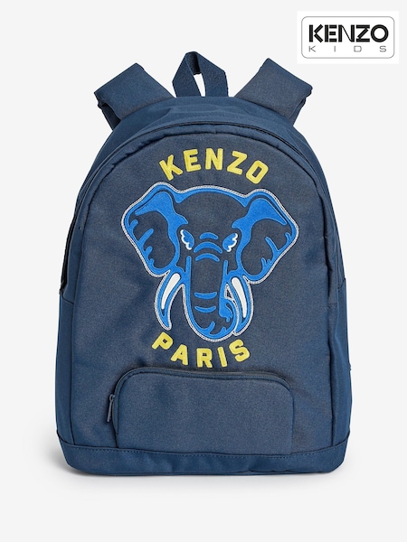 KENZO KIDS Blue Elephant Logo Backpack (Q80998) | €107