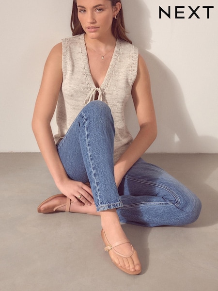 Nude Forever Comfort® Mesh Mary Jane Shoes (Q81246) | €7.50