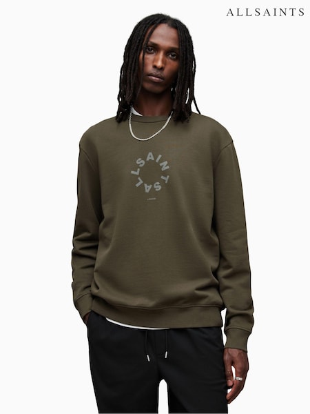 AllSaints Green Tierra Crew Sweater (Q81249) | €131