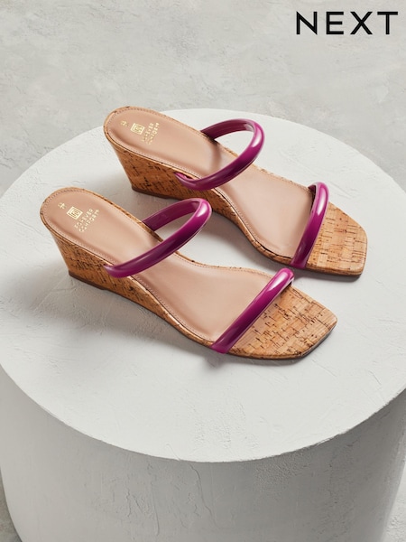 Pink Forever Comfort® Low Cork Wedges (Q81487) | €16