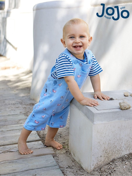 JoJo Maman Bébé Dungarees & T-Shirt 2-Piece Set (Q81676) | €45
