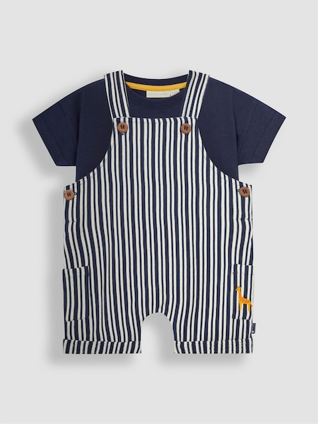 Jojo Maman Bébé Dungarees & T-shirt 2-piece Set (Q81678) | ‏111‏₪ - ‏116‏ ₪