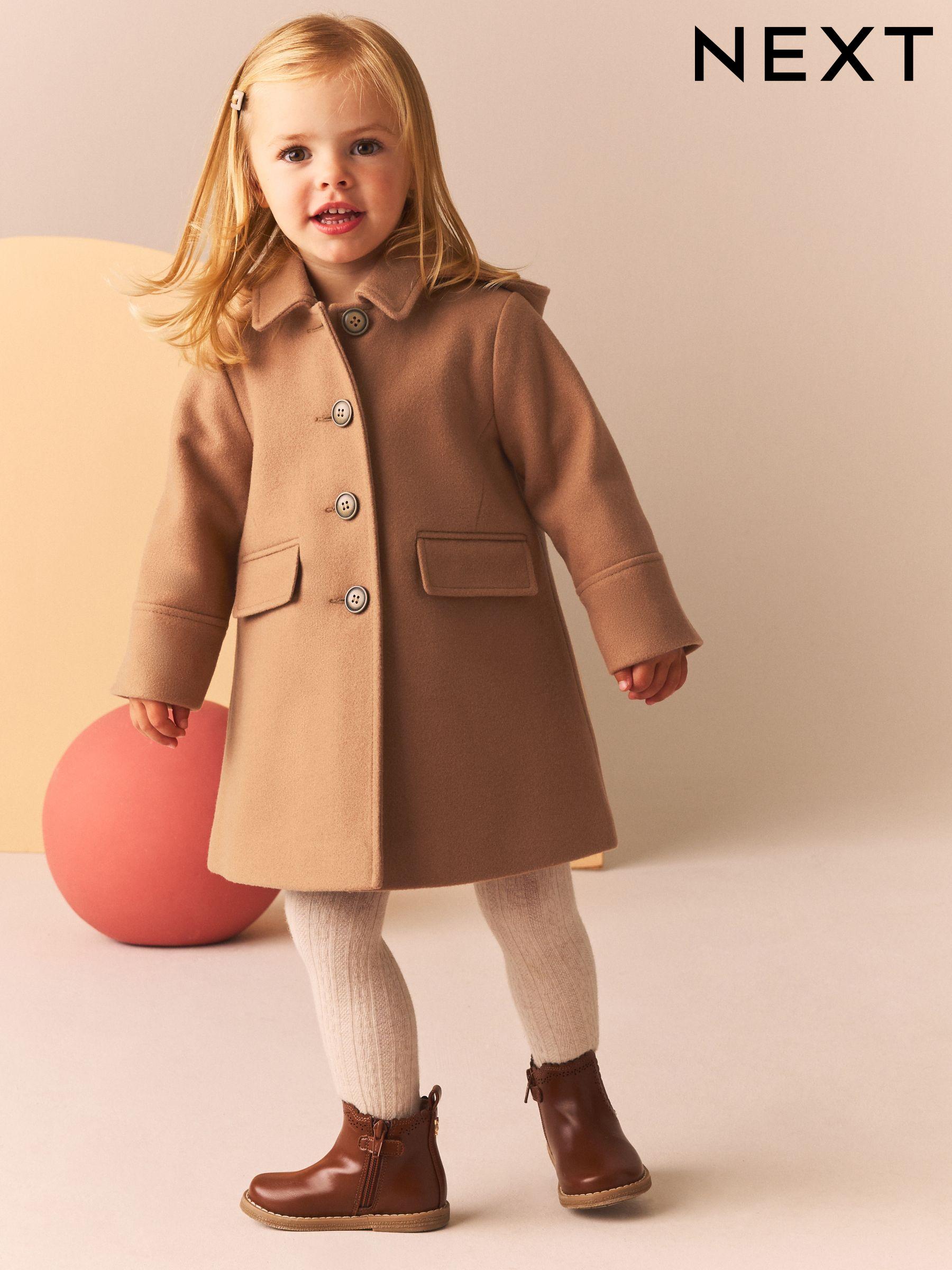 Next girls camel coat deals