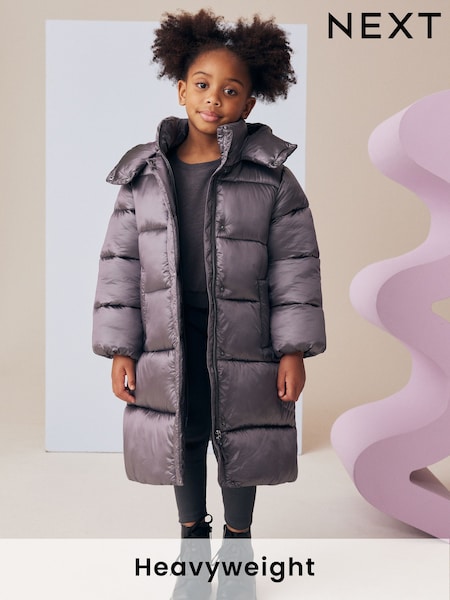 Purple Shower Resistant Two Tone Shine Padded Coat (3-16yrs) (Q81882) | €16.50 - €20