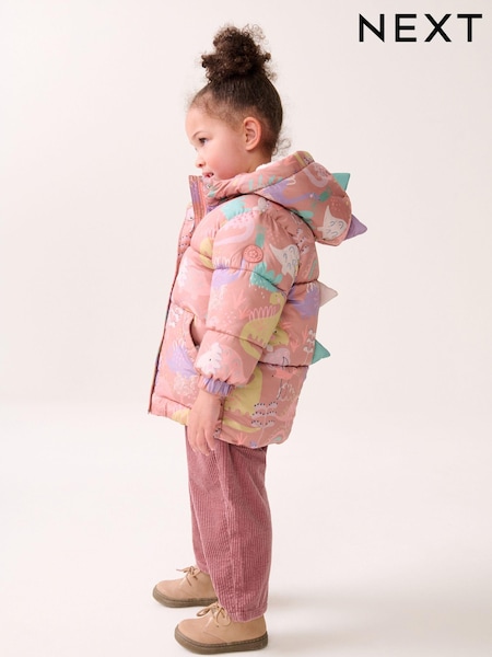 Pink Shower Resistant Padded Coat (3mths-7yrs) (Q81890) | AED26 - AED30