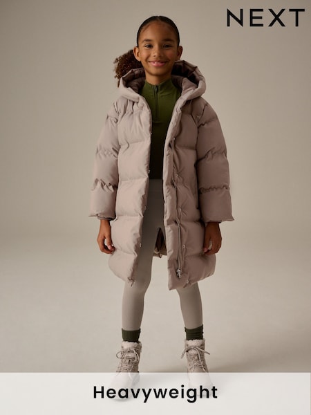 Mink Waterproof Heatseal Hooded Padded Coat (3-16yrs) (Q81936) | AED156 - AED191
