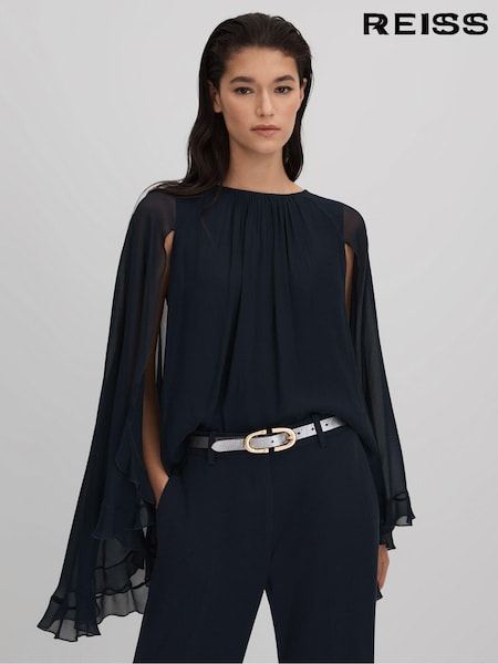 Reiss Francesca Pleated Cape Style Top (Q82038) | 240 €