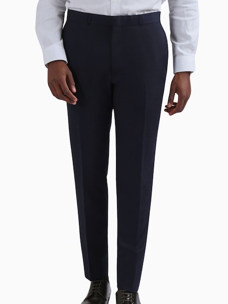 Ted Baker Tailoring Blue Slim Fit Tuxedo Trousers (Q82058) | AED407
