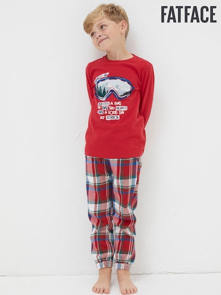 FatFace Red Family Check Pyjama Set (Q82088) | €12