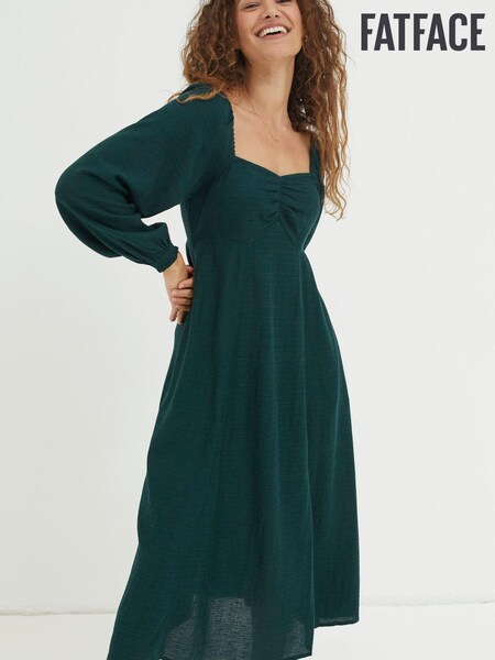 FatFace Green Tessa Midi Dress (Q82098) | €43.50