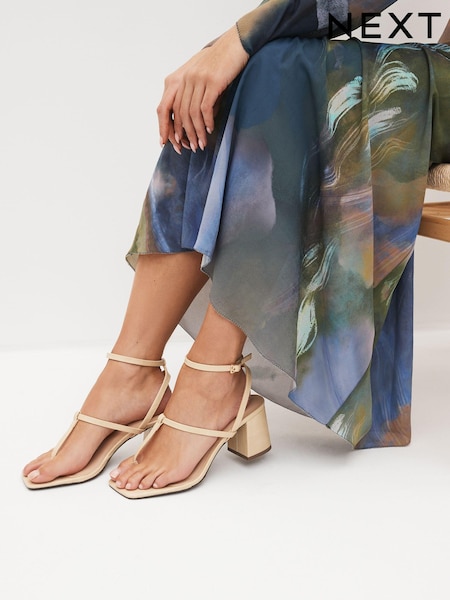 Camel Forever Comfort® Toe Post Block Heel Sandals (Q82232) | €14.50