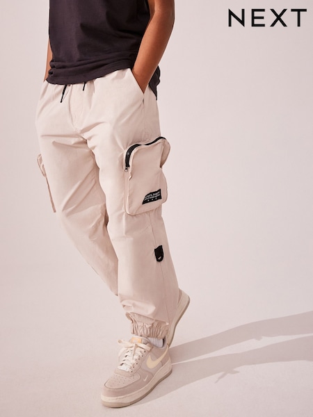 Ecru Neutral Lined Parachute Cargo Trousers (3-16yrs) (Q82242) | €5 - €7