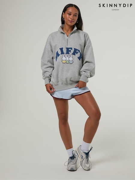 Grey - Skinnydip Miffy Zip Sweatshirt