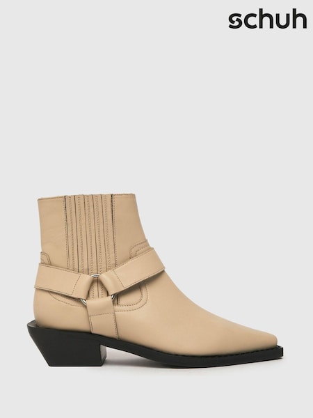 Cream - Cizme Western Schuh Azlan Hardware din piele (Q82422) | 292 LEI