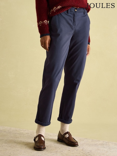 Joules Hesford Navy Blue Chino Trousers (Q82453) | R$ 545