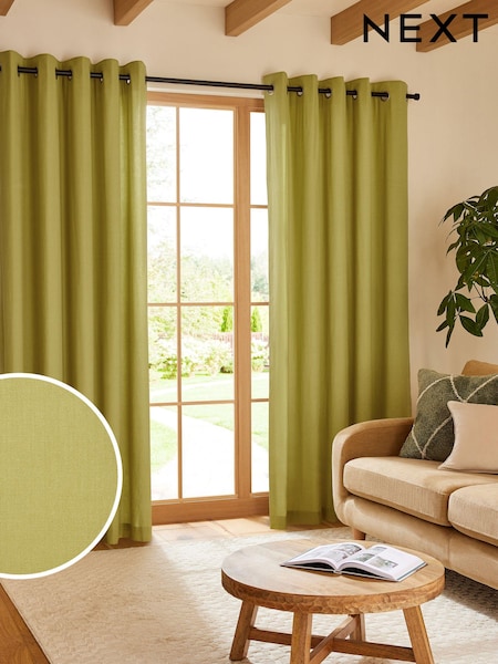 Cotton Eyelet Curtains (Q82494) | ‏74 د.إ.‏ - ‏ 194‏ د.إ.