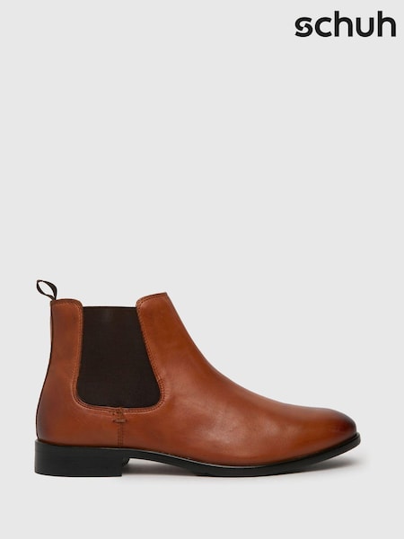 بني فاتح - Schuh Dominic Leather Chelsea Boots (Q82497) | ‏189 د.إ.‏