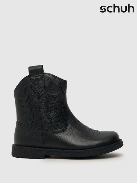 Noir - Schuh Junior Cowgirl Western Boots (Q82502) | € 21