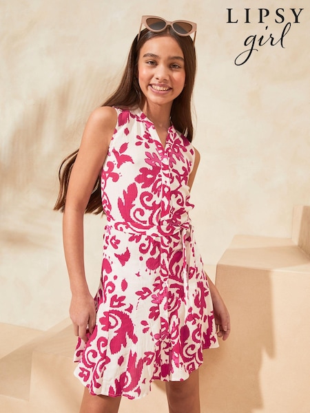 Alb - Rochie cămașă Lipsy Cheesecloth (5-16ani) (Q82794) | 129 LEI - 168 LEI