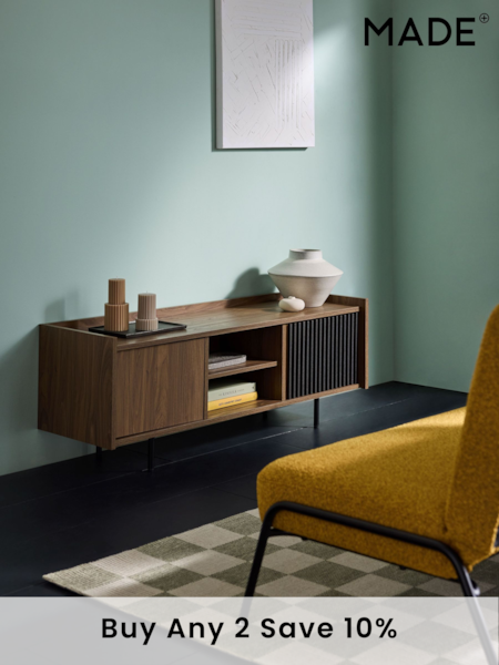 MADE.COM Dark Walnut Effect Blaze Wide Up to 50 Inch TV Unit (Q82812) | €377